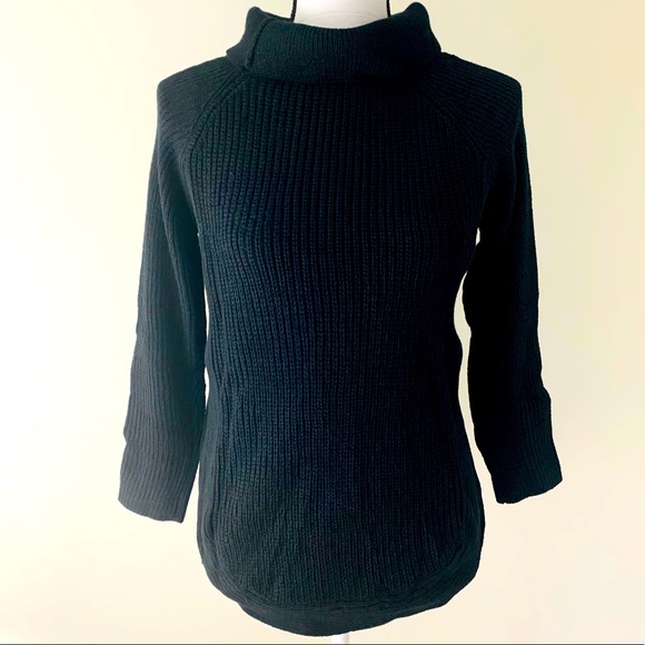 Sweaters - Cozy Alaska Black High Neck Pullover Sweater